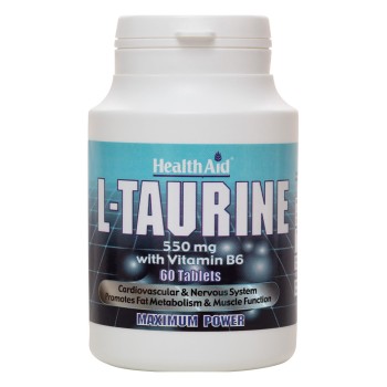 Health Aid L-Taurine with Vit B6 550mg (60 tabs)