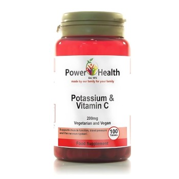 Power Health Potassium & vit C 200mg (100 tabs)