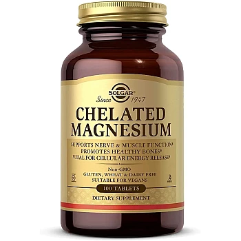 Solgar Chelated Magnesium (100 tabs)