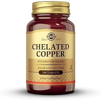 Solgar Chelated Copper (100 tabs)