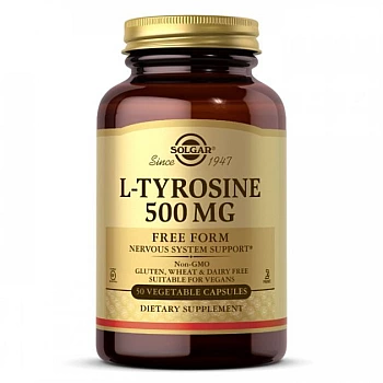 Solgar L-Tyrosine 500mg (50 caps)