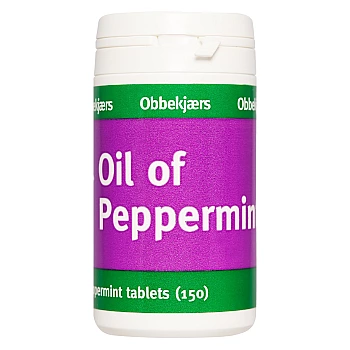 Obbekjaers Oil of Peppermint Tablets (150 tablets)
