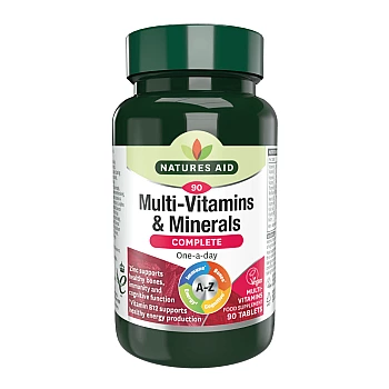 Nature's Aid Complete Multi-Vitamins & Minerals (90 Tablets)