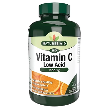 Nature's Aid Low Acid Vitamin C 1000mg (120 Tablets)
