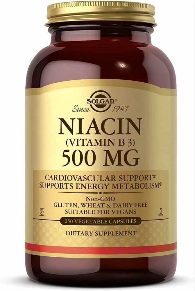 Solgar Niacin 500mg (250 caps)