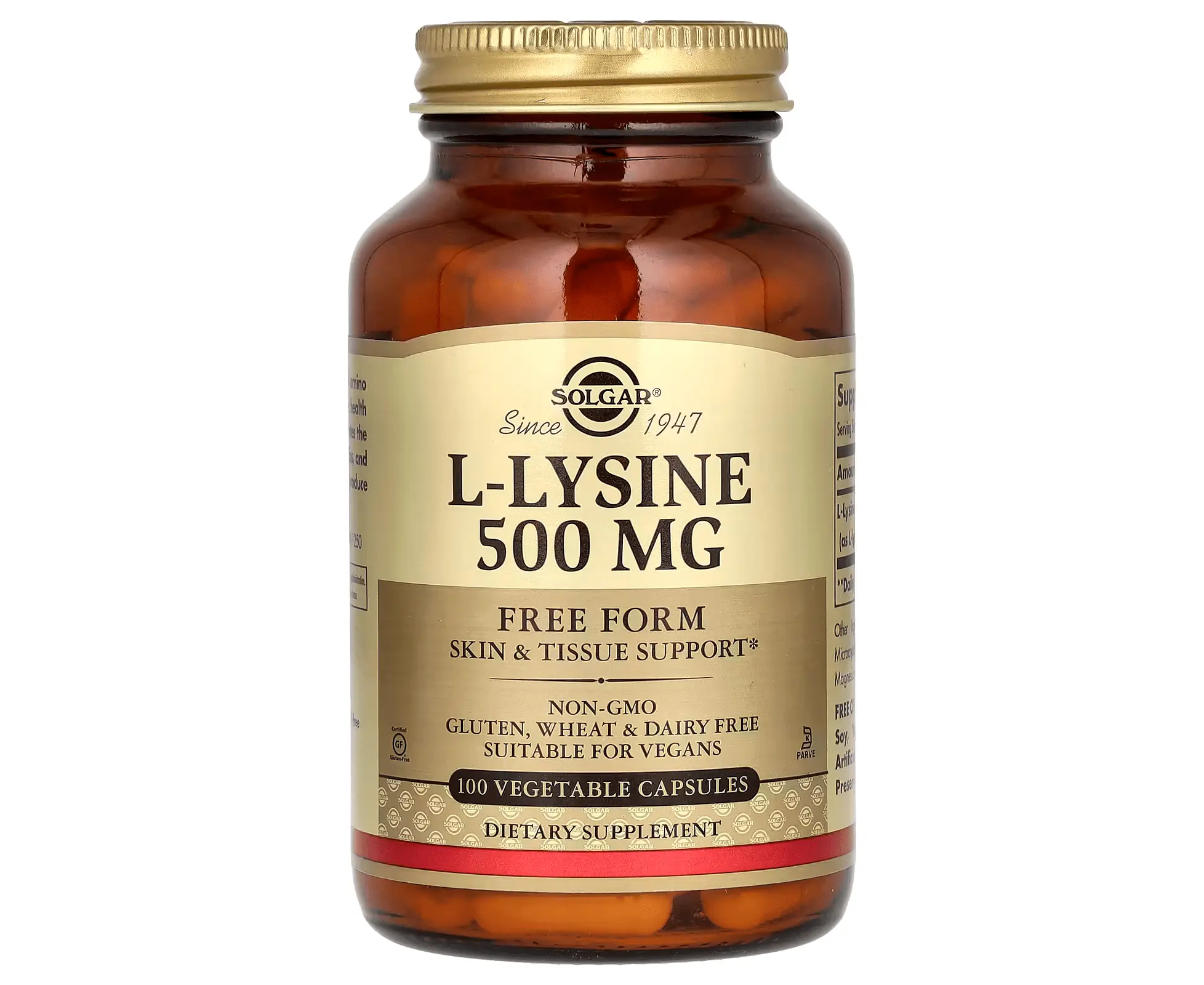 Solgar L-Lysine 500mg (100 caps)