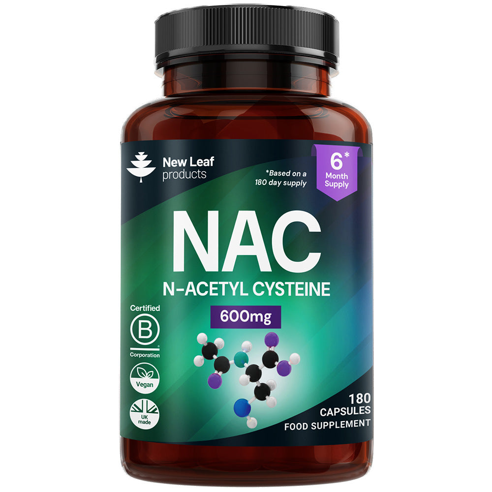 New Leaf NAC N-Acetyl Cysteine 600mg (180 Capsules)