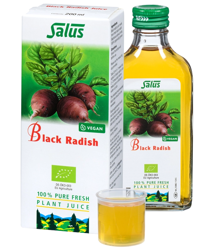 Salus Black Radish Organic Fresh Plant Juice 200ml