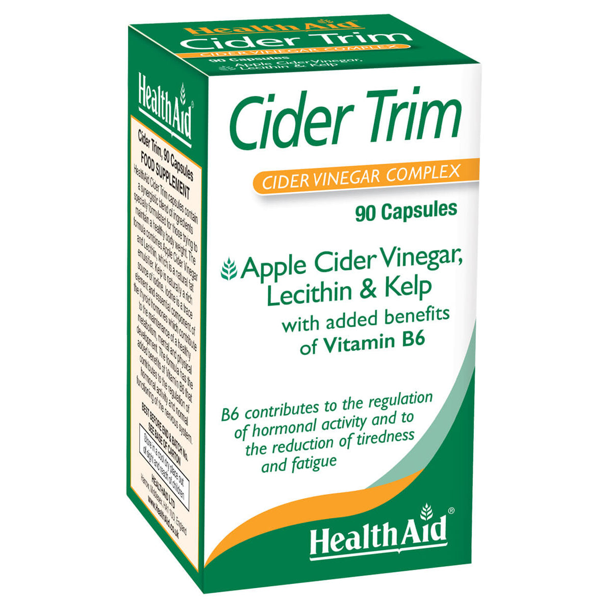 Health Aid Cider Trim - Apple Cider Vinegar, Lecithin & Kelp (90)