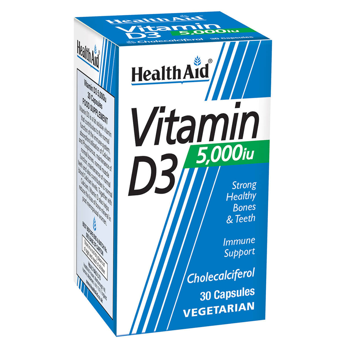 HealthAid Vitamin D3 5000iu Vegicaps (30)