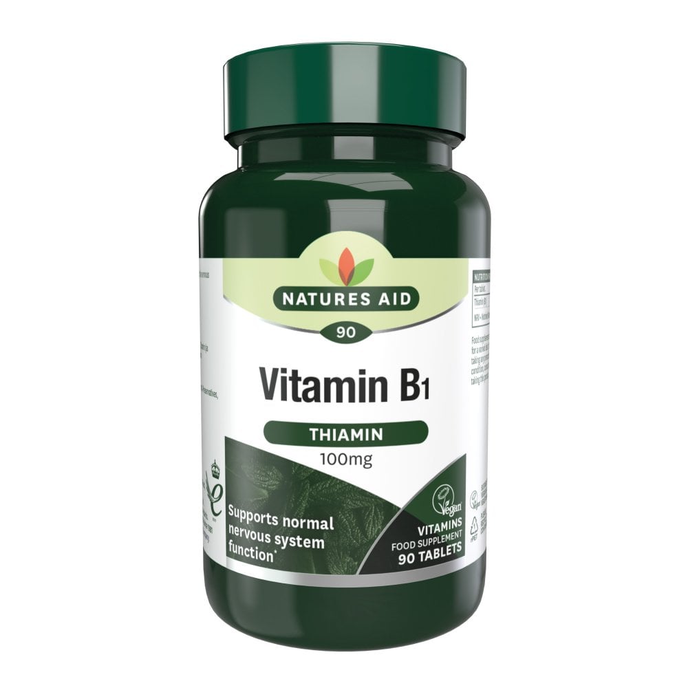 Nature's Aid Vitamin B1 Thiamin 100mg (90 Tablets)